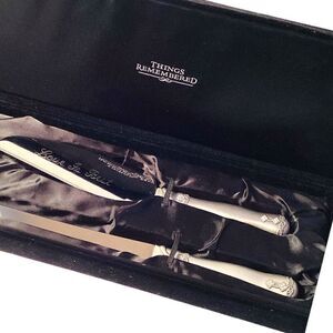 Things Remembered Stainless Steel Wedding Anniversary Cake Knife Serving Set